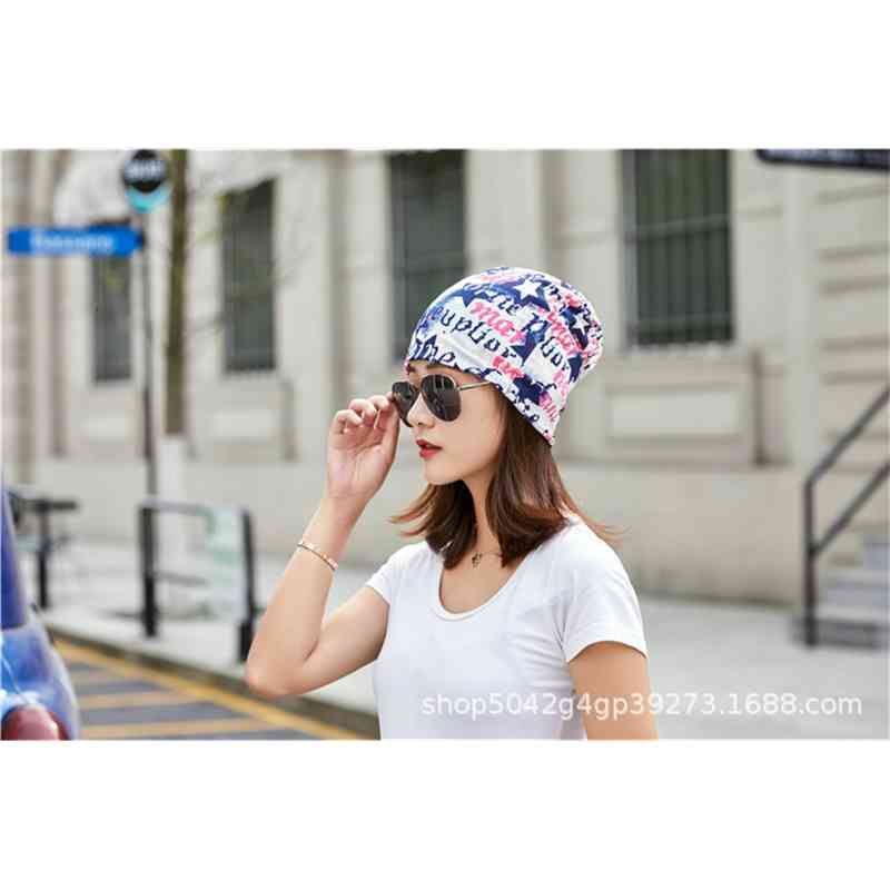Hats Caps Ice Silk Letter Scarf Dual-purpose Bib Chemotherapy Men's and Women's Pullover Pile Month Children
