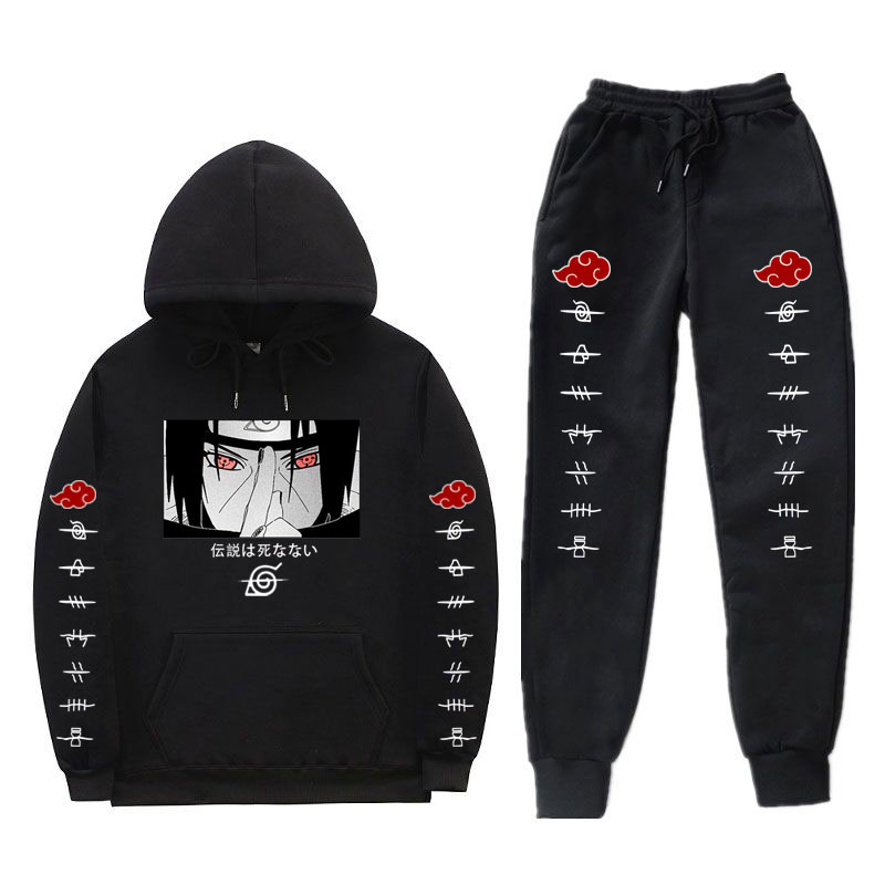 Mens Sets 2 Pieces Sets Naruto akatsuki Uchiha Itachi Anime Tracksuit Autumn Winter Hooded Sweatshirt+Drawstring Pants Hoodie, Black cwk1
Mens Sets 2 Pieces Sets Naruto akatsuki Uchiha Itachi Anime Tracksuit Autumn Winter Hooded Sweatshirt+Drawstring Pants Hoodie, Black cwk1