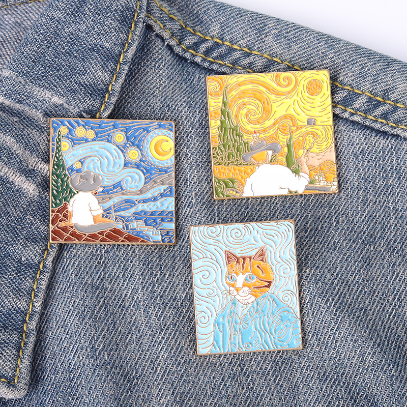 Funny Adaptation Famous Oil Painting Enamel Pins Custom Artistic Brooch Lapel Badge Bag Cartoon Jewelry Gift for Kids Friends
Funny Adaptation Famous Oil Painting Enamel Pins Custom Artistic Brooch Lapel Badge Bag Cartoon Jewelry Gift for Kids Friends