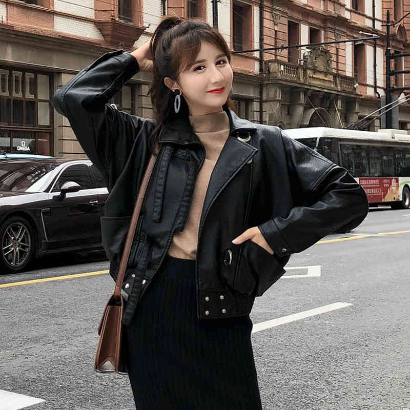 women's jackets hong kong short-style women's leather jacket style loose plutonium motorcycle utbv, Black;brown
women's jackets hong kong short-style women's leather jacket style loose plutonium motorcycle utbv, Black;brown