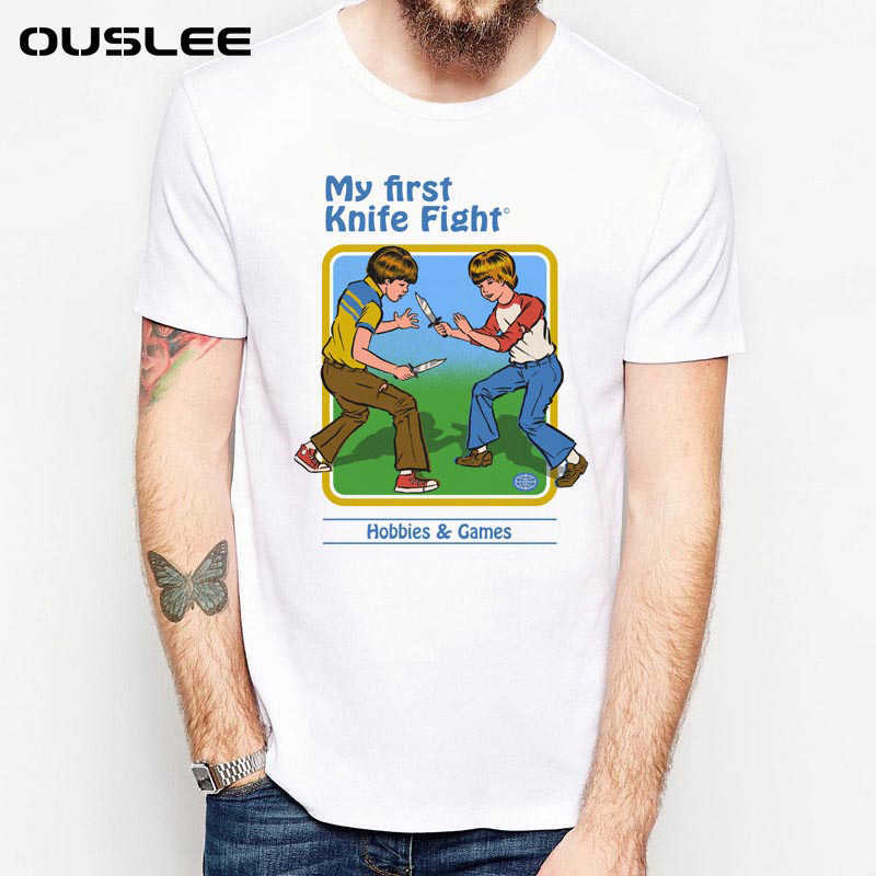 OUSLEE Harajuku Demon T-shirt Men Evil Series Printed Tees Shirts Mens Tops White Short Sleeve Aesthetic T Shirt Streetwear 210629