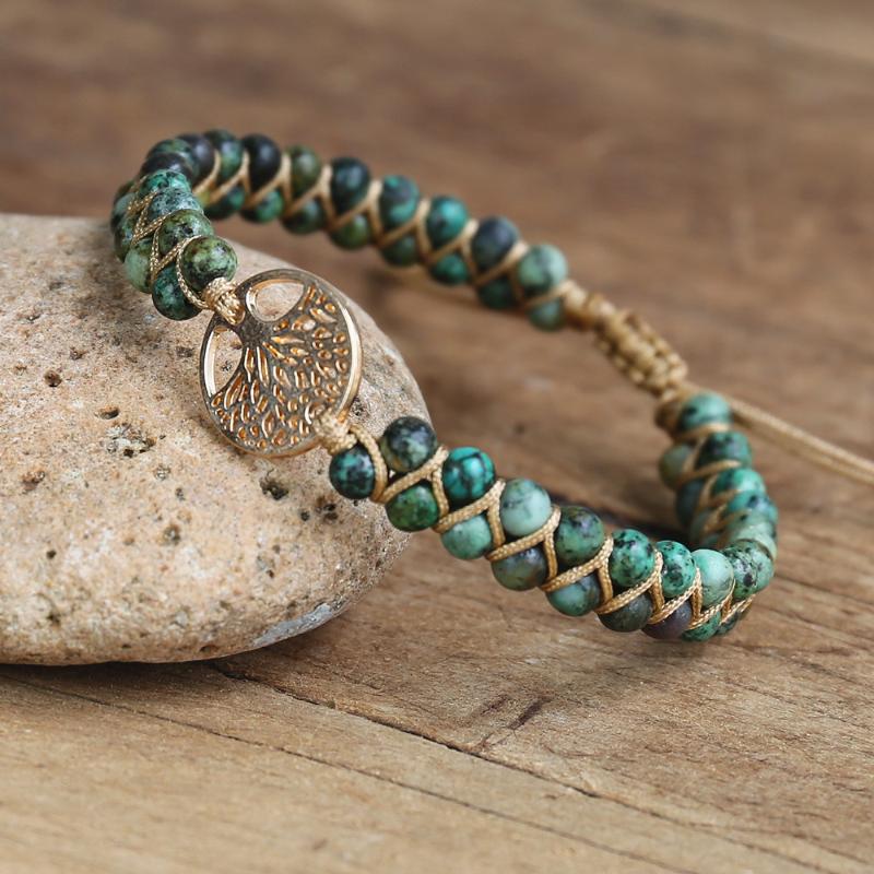 Charm Bracelets Tree Of Life Handmade DIY Jewelry African Japser String Braided Boho Yoga Healing Friendship Bracelet
Charm Bracelets Tree Of Life Handmade DIY Jewelry African Japser String Braided Boho Yoga Healing Friendship Bracelet
