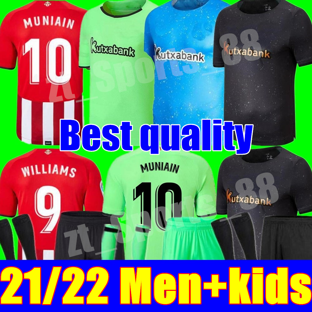 21 22 Bilbao Soccer Jerseys Athletic WILLIAMS I.MARTINEZ RAUL GARCIA YURI B. 2021 2022 VILLALIBRE gk goalkeeper MUNIAIN football shirt adult men + kids Kits sock sets, Kids 3rd+socks
21 22 Bilbao Soccer Jerseys Athletic WILLIAMS I.MARTINEZ RAUL GARCIA YURI B. 2021 2022 VILLALIBRE gk goalkeeper MUNIAIN football shirt adult men + kids Kits sock sets, Kids 3rd+socks