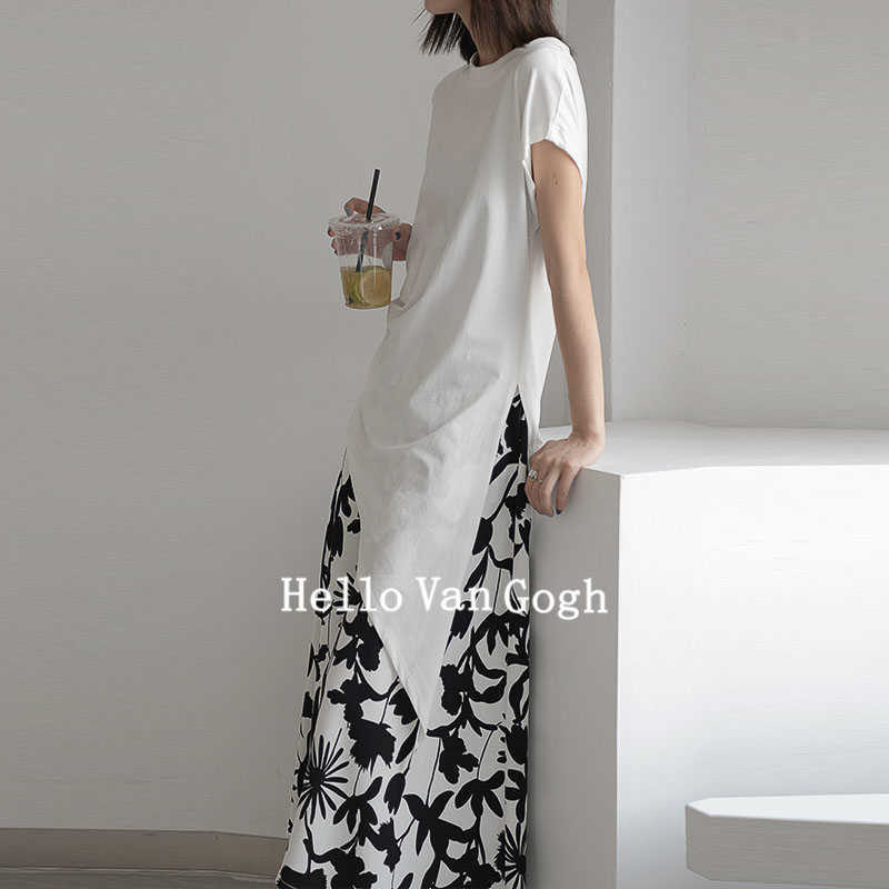 VANOVICH Korean Style Cotton Wild Solid Color Tops Summer Short-sleeved Irregular Round Collar Casual Women T Shirts 210615, White
VANOVICH Korean Style Cotton Wild Solid Color Tops Summer Short-sleeved Irregular Round Collar Casual Women T Shirts 210615, White