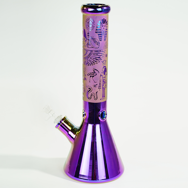 Sandblast & special electroplated bong hookah Gradient Holographic Rainbow glass smoking water pipe dab rigs high quality
Sandblast & special electroplated bong hookah Gradient Holographic Rainbow glass smoking water pipe dab rigs high quality