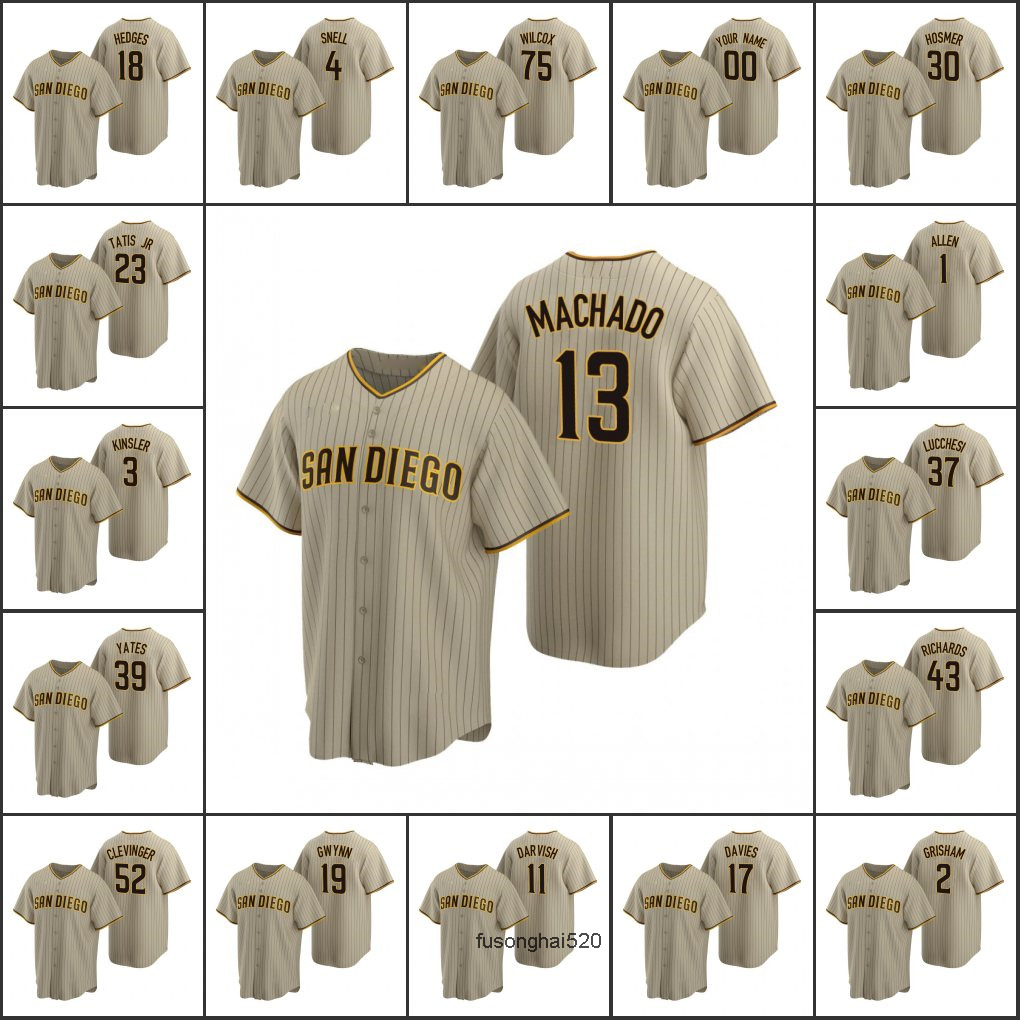 2022 San Diego's Padres Men Women Youth #19 Tony Gwynn 23 Fernando Tatis Jr. 30 Eric Hosmer Custom Sand Alternate Jersey, Black
2022 San Diego's Padres Men Women Youth #19 Tony Gwynn 23 Fernando Tatis Jr. 30 Eric Hosmer Custom Sand Alternate Jersey, Black