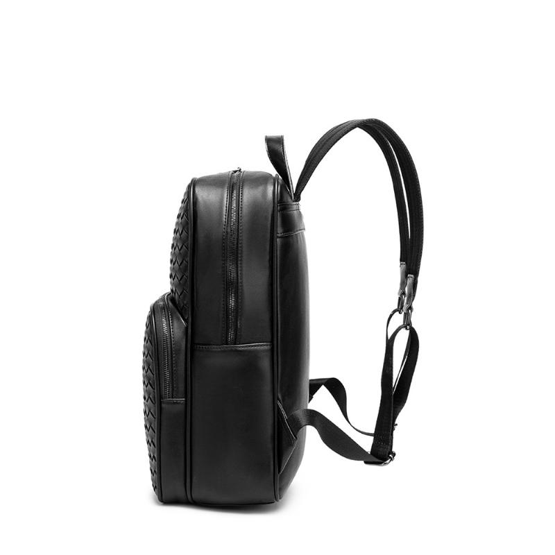 Backpack Xiao.p Fashion Men's Women's High Quality Pu Leather Woven Casual Business Unisex Bag Back