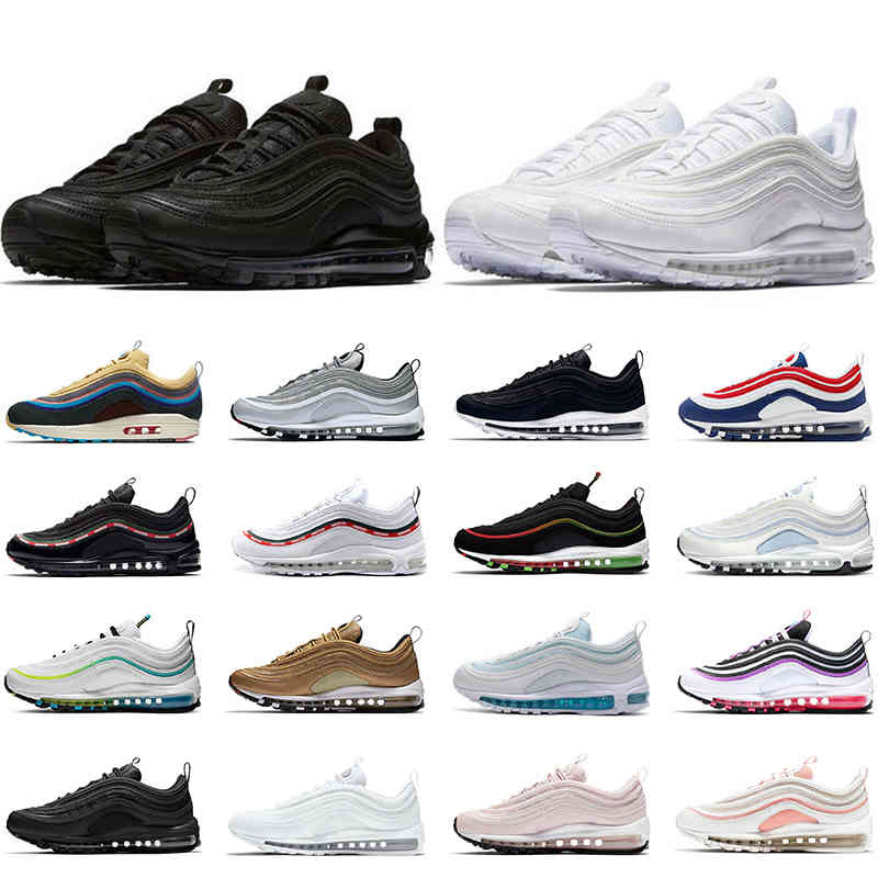 2021 Running Shoes Men Women Triple Black White Sean Wotherspoon Usa Ghost Jesus Barely Rose 97s Mens Womens Trainers Sports Sneakers, Box
2021 Running Shoes Men Women Triple Black White Sean Wotherspoon Usa Ghost Jesus Barely Rose 97s Mens Womens Trainers Sports Sneakers, Box