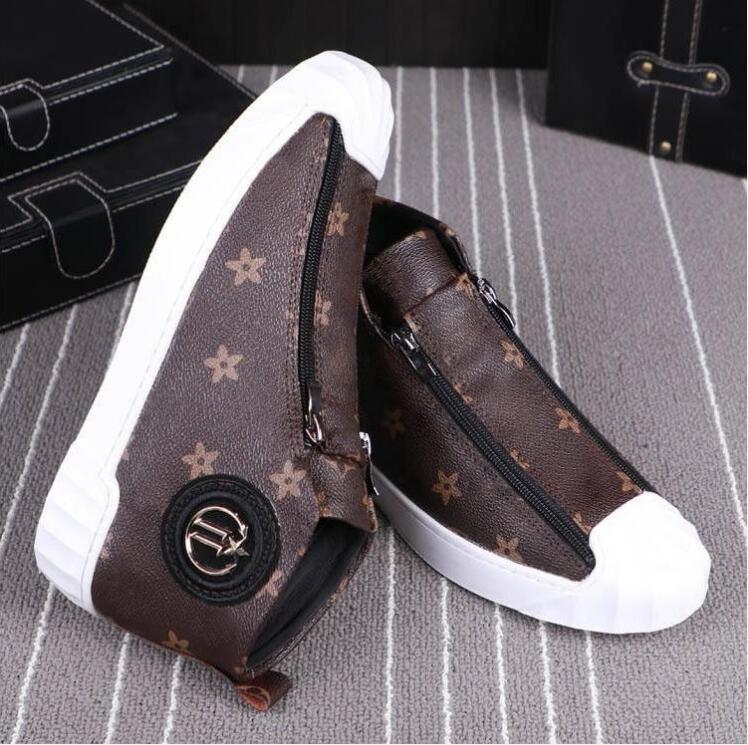 men's casual Boots part of the gift high top metal buckle slipper brand designer Zapatos Hombre luxury safty zipper, Red2
men's casual Boots part of the gift high top metal buckle slipper brand designer Zapatos Hombre luxury safty zipper, Red2