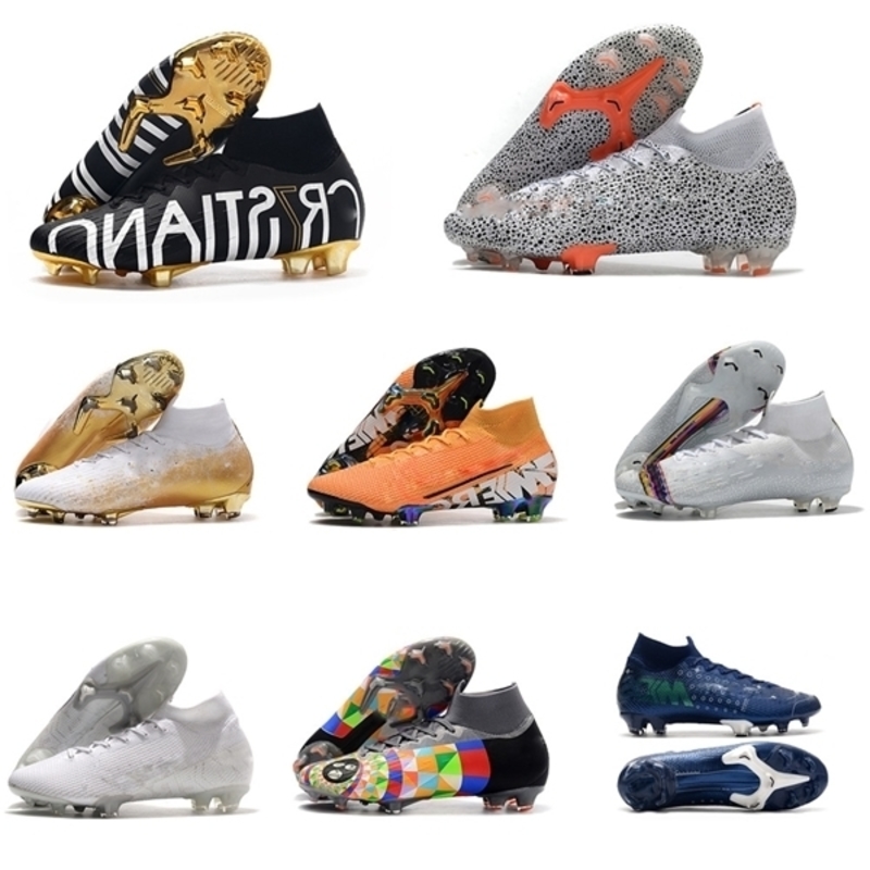 New Gold CR7 SE Elite VI 360 FG Shoes Football Boot Mercurial Superfly 6 LVL UP Cristiano Ronaldo Men Soccer Cleats
New Gold CR7 SE Elite VI 360 FG Shoes Football Boot Mercurial Superfly 6 LVL UP Cristiano Ronaldo Men Soccer Cleats