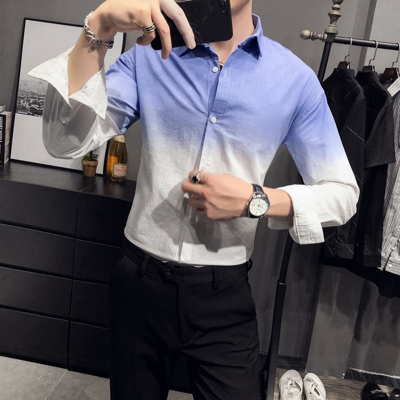 New Novo Gradiente Simples Cor Manga Comprida Vestido Camisa Roupas Masculinas 2021 Fino Ajuste Casual Negcios Escritrio Blusa Homme 8hos, Blue
New Novo Gradiente Simples Cor Manga Comprida Vestido Camisa Roupas Masculinas 2021 Fino Ajuste Casual Negcios Escritrio Blusa Homme 8hos, Blue