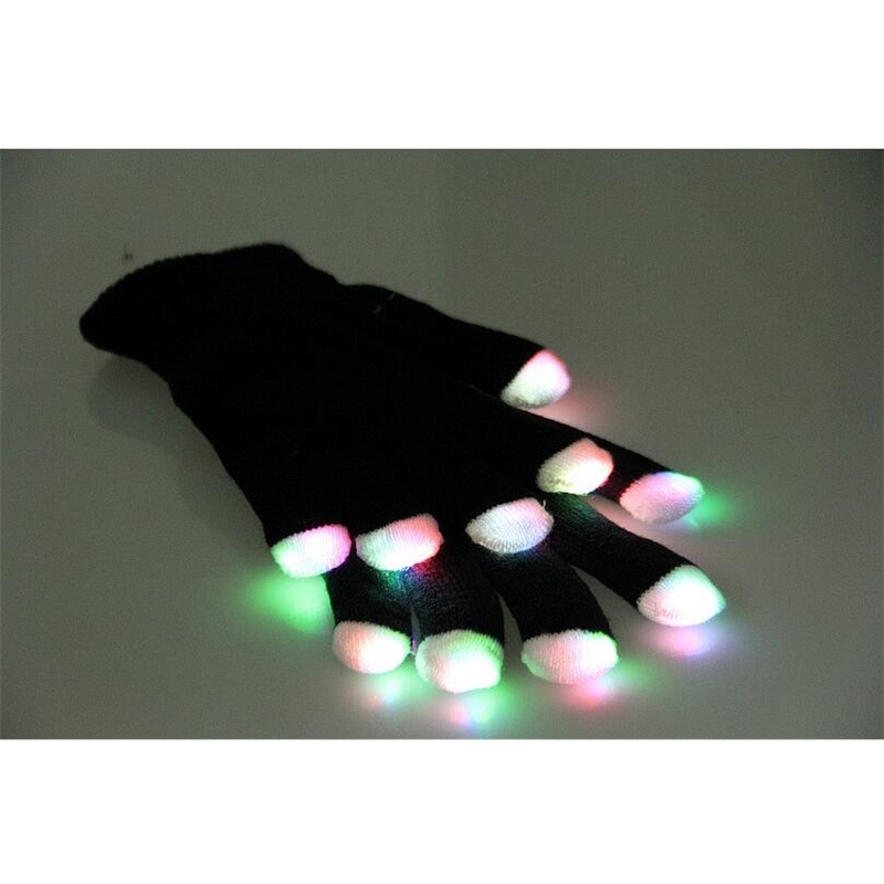 Novelty LED Flashing Gloves Colorful Finger Light Glove Christmas Halloween Party Decorations glowing glove party rave prop wholesale, Black
Novelty LED Flashing Gloves Colorful Finger Light Glove Christmas Halloween Party Decorations glowing glove party rave prop wholesale, Black