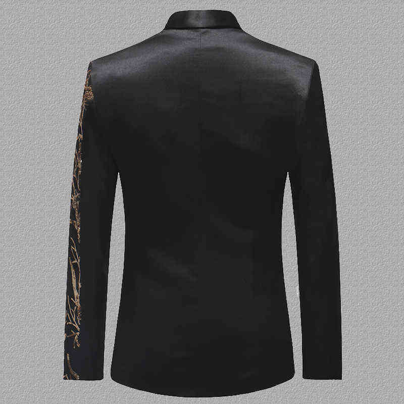 Red Shiny Glitter Sequin Blazer Men Single Button Mens Party Suit Jacket Casual Slim Fit Stage Dance Singer Costume Blazer S-4XL 211120
