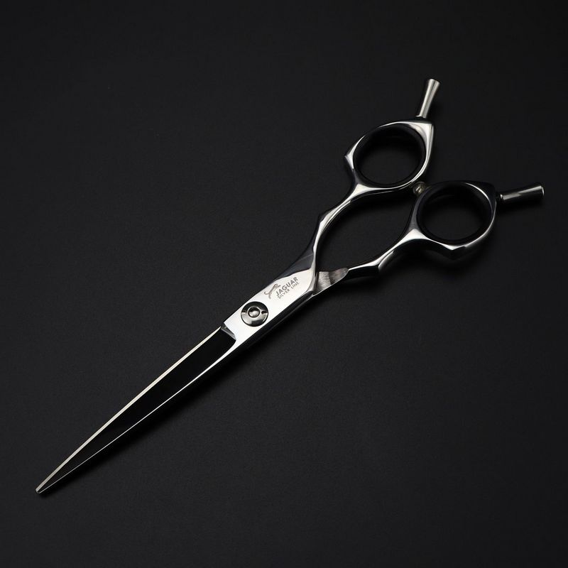 new arrival JAGUAR 6.5 inch hair scissors 6CR professional barber thinning cutting scissors Double tail