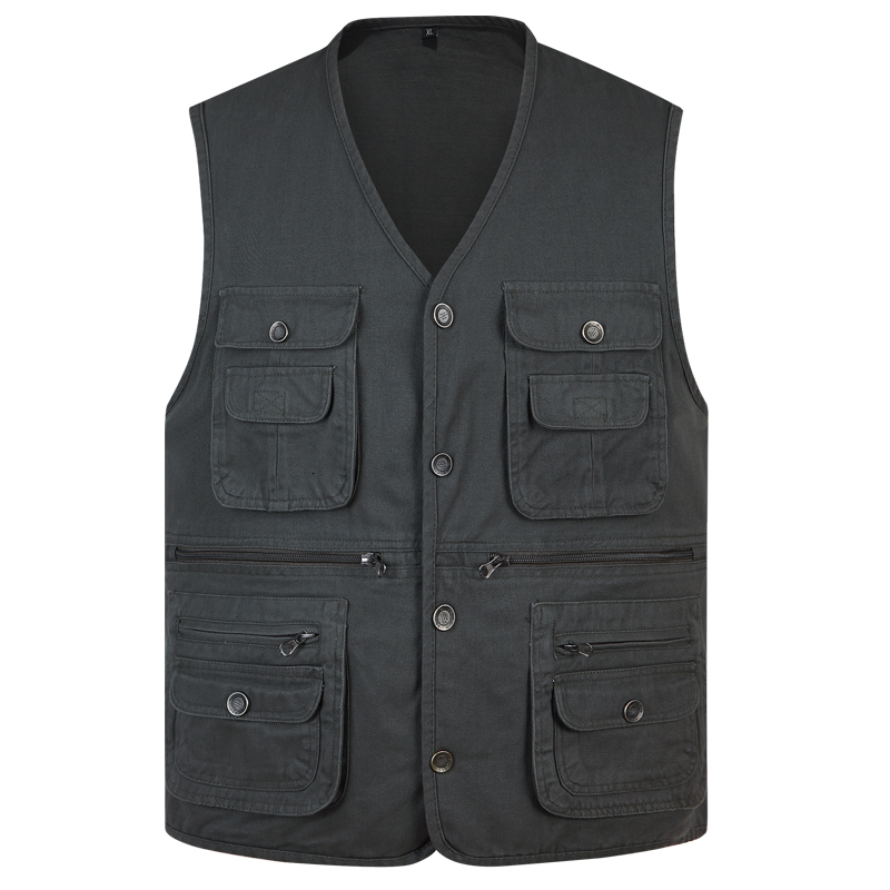 2021 New Classic Summer Men Vest Cotton Button Multi Pocket 3 Colors Sleeveless Jacket with Many Pockets Solid Big Size Travel Waistcoat 9qv, Green
2021 New Classic Summer Men Vest Cotton Button Multi Pocket 3 Colors Sleeveless Jacket with Many Pockets Solid Big Size Travel Waistcoat 9qv, Green