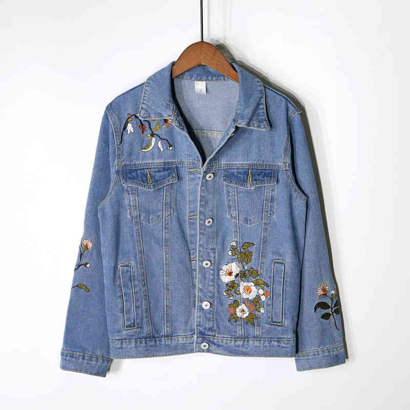 Heavy embroidery embroidered denim jacket female spring and autumn loose wild blue 210525
Heavy embroidery embroidered denim jacket female spring and autumn loose wild blue 210525