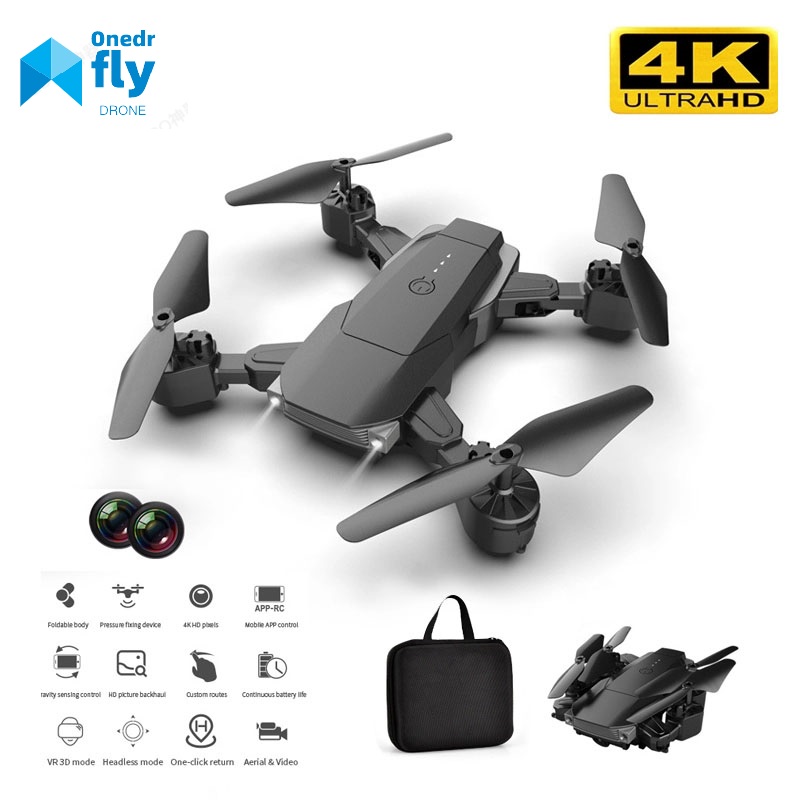 2020 NEW K2 RC Drone 4K Dual Camera Fixed-height Quadcopter Long-endurance Folding Drone 1080P WiFi Remote Control Aircraft Dron, Black
2020 NEW K2 RC Drone 4K Dual Camera Fixed-height Quadcopter Long-endurance Folding Drone 1080P WiFi Remote Control Aircraft Dron, Black