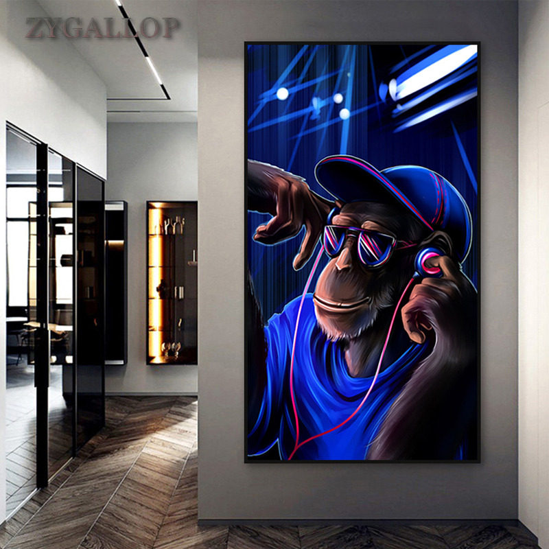 Modern Pop Art DJ Monkey Poster Orangutan Canvas Painting Home Decoration Wall Art Posters Print Wall Pictures for Living Room
Modern Pop Art DJ Monkey Poster Orangutan Canvas Painting Home Decoration Wall Art Posters Print Wall Pictures for Living Room