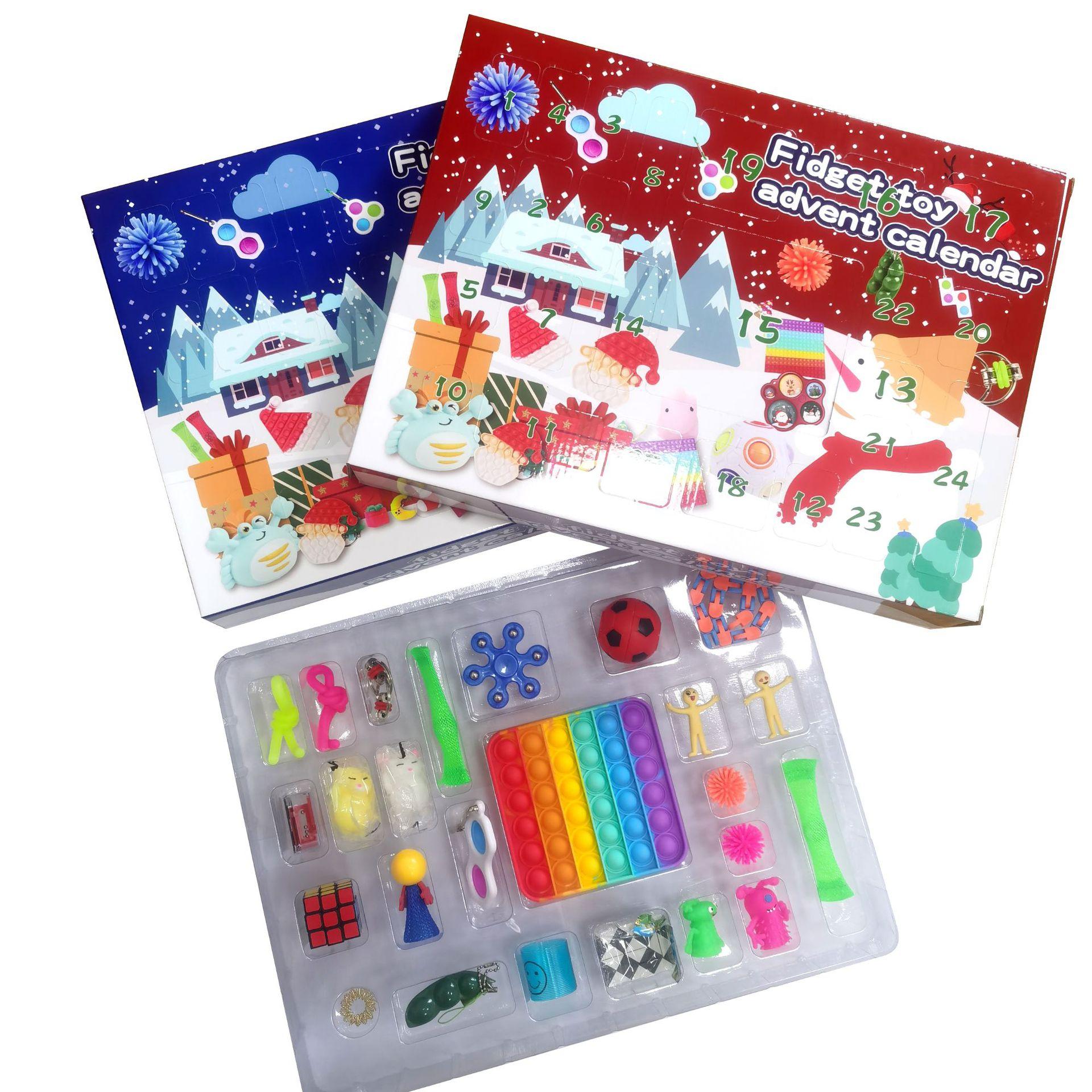 New! Fidget Toys Christmas Blind Box Favor 24 Days Advent Calendar Kneading Music Gift Boxes Countdown 2021 Children's gifts DHL, Multi
New! Fidget Toys Christmas Blind Box Favor 24 Days Advent Calendar Kneading Music Gift Boxes Countdown 2021 Children's gifts DHL, Multi