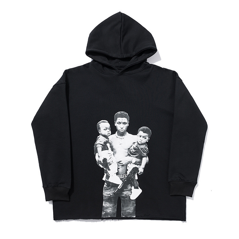 Sweater Hoodie Fleeces Fashion brand men' personality character Hooded, Black
Sweater Hoodie Fleeces Fashion brand men' personality character Hooded, Black