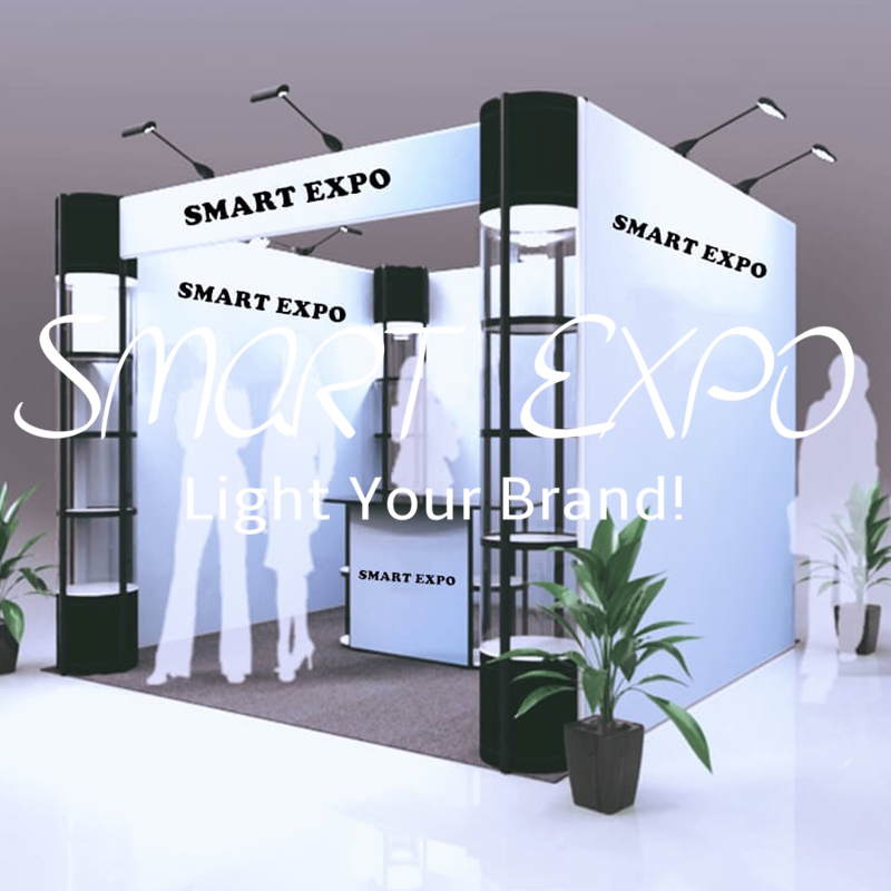 Business Event 10ft*10ft Exhibition Kiosk Trade Advertising Display Stand with Full Color Printing Portable Carry Bags