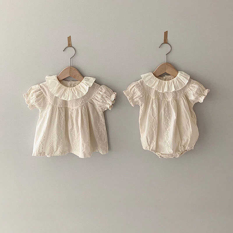 Baby Girl Clothes Ivory Lace Summer Organic Cotton Ruffle Baby Girl Romper Playsuit For born Baby Girl One-pieces Jumpsuits 210722, Blouse
Baby Girl Clothes Ivory Lace Summer Organic Cotton Ruffle Baby Girl Romper Playsuit For born Baby Girl One-pieces Jumpsuits 210722, Blouse