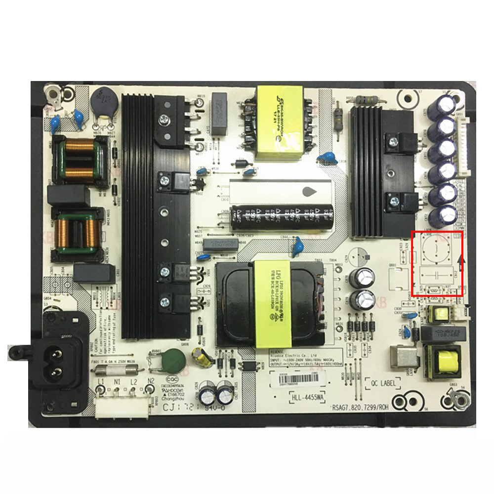 LCD Monitor Power Supply TV LED Board PCB Unit RSAG7.820.7299/ROH HLL-4455WB For Hisense LED55EC680US/55N3600U