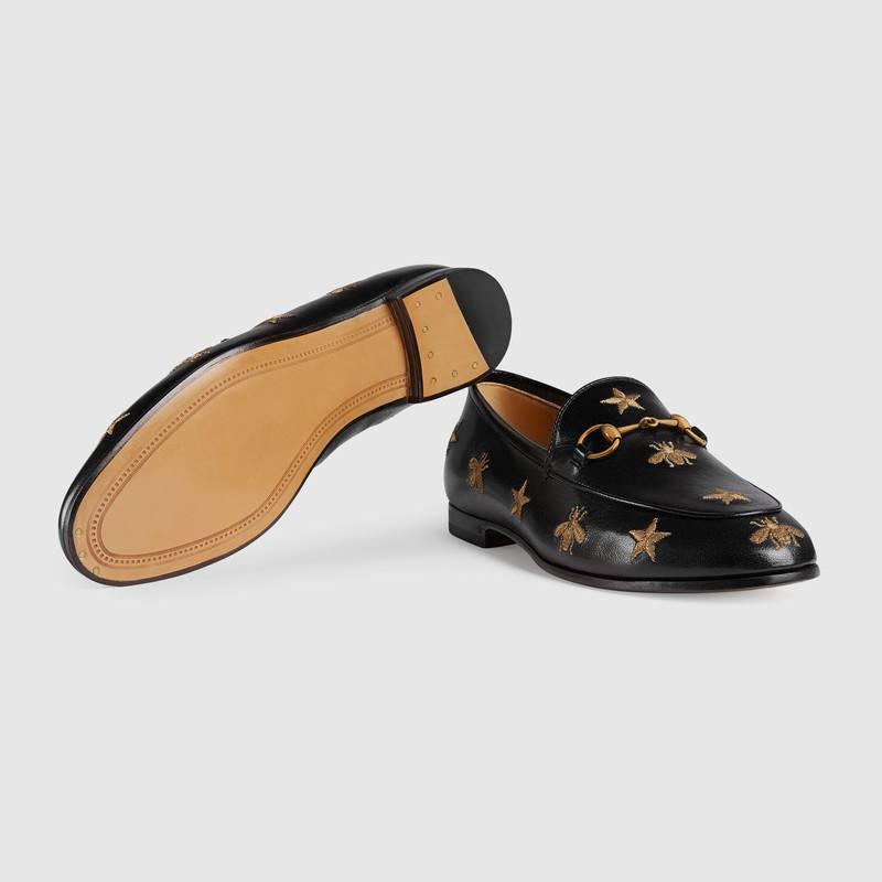 Gold Little Bees Slip on Loafers Women Flat heel Designer Genuine leather Women Dress Shoes Plus Size Euro 35-42, Black
Gold Little Bees Slip on Loafers Women Flat heel Designer Genuine leather Women Dress Shoes Plus Size Euro 35-42, Black