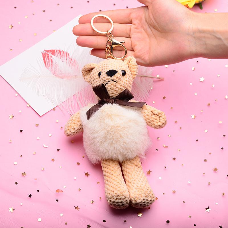 Keychains 1PCS The Animal Bear Cute Plush Bag Keychain Key Holder For Charm Hanging Chain Ring Pendant Doll Toy YF-309
Keychains 1PCS The Animal Bear Cute Plush Bag Keychain Key Holder For Charm Hanging Chain Ring Pendant Doll Toy YF-309