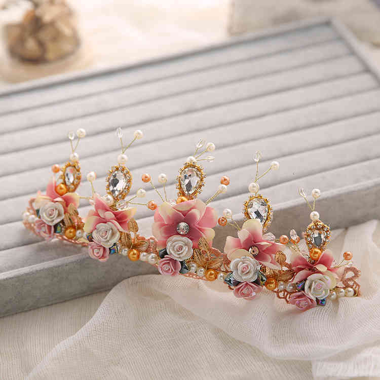 Wedding Hair Jewelry Accessories Bride Bridal Headdress Crown Crystal Bead Ornament Studio Dress