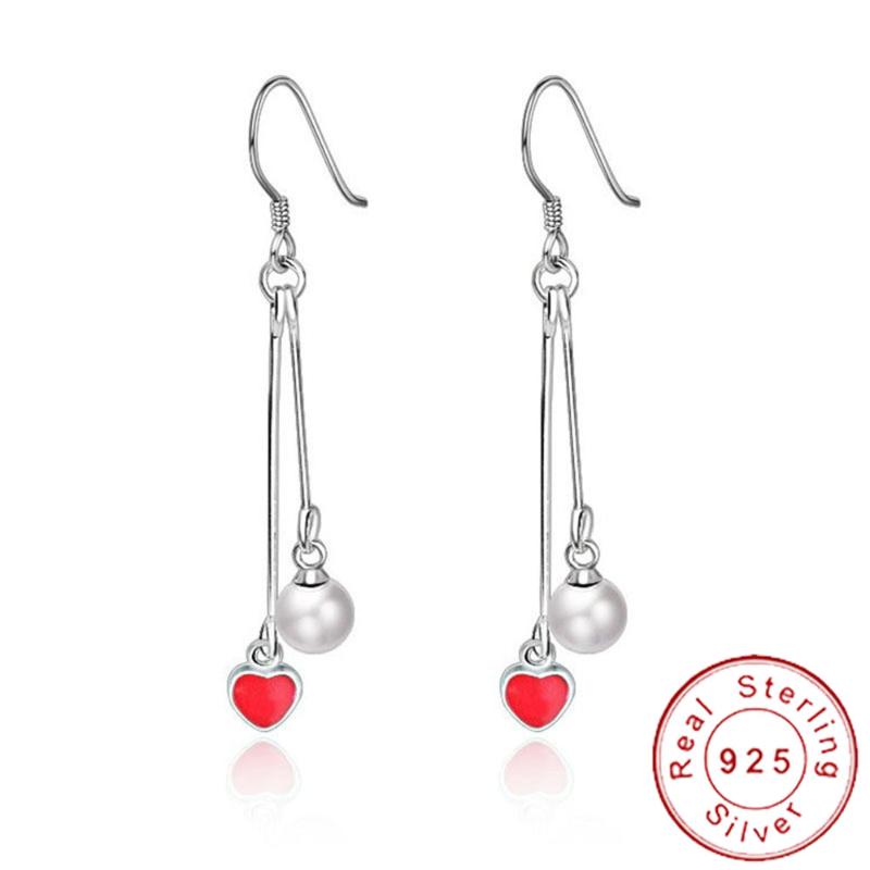 Hoop & Huggie Real 925 Sterling Silver Tiny Heart Earrings Hanging Chain Minimal Red Danging Earing Brincos Perola Pendientes SE058, Golden;silver
Hoop & Huggie Real 925 Sterling Silver Tiny Heart Earrings Hanging Chain Minimal Red Danging Earing Brincos Perola Pendientes SE058, Golden;silver