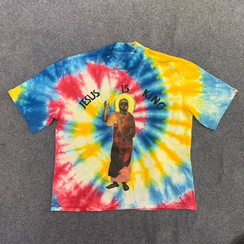2021 New 20ss Latest Hip Hop Summer Tie Dye Kanye West Jesus Is King Chicago Limited t Shirt Men Women Fashion Cotton Tees Ztc6, White;black
2021 New 20ss Latest Hip Hop Summer Tie Dye Kanye West Jesus Is King Chicago Limited t Shirt Men Women Fashion Cotton Tees Ztc6, White;black