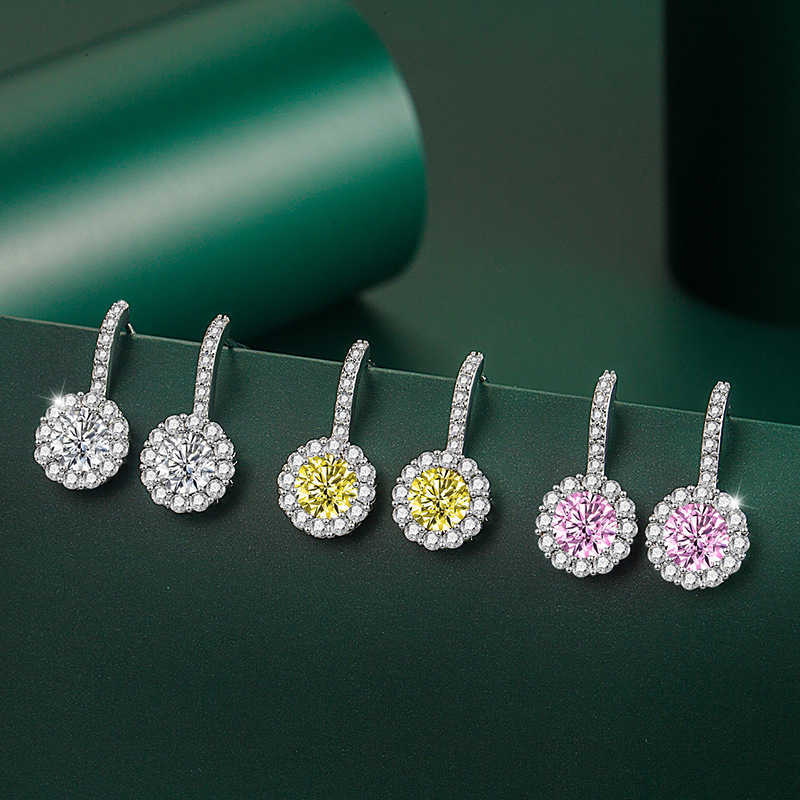 Mosangshi S925 silver needle Earrings round package 1 carat Earrings Gift Accessories
Mosangshi S925 silver needle Earrings round package 1 carat Earrings Gift Accessories