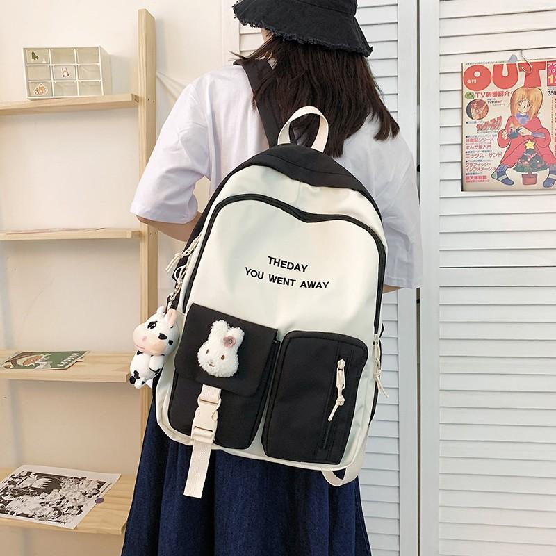 School Bags Summer Fashion Backbags For Women Contrast Color Nylon Girls Large-capacity Waterproof Travel Backpacks
School Bags Summer Fashion Backbags For Women Contrast Color Nylon Girls Large-capacity Waterproof Travel Backpacks