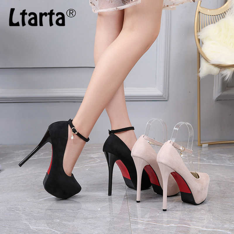 LTARTA Sexy Nightclub Waterproof Platform High Heel Women's Shoes Shallow Mouth Suede Round Toe Strap Single Shoes ZSH 210721, Apricot 14cm
LTARTA Sexy Nightclub Waterproof Platform High Heel Women's Shoes Shallow Mouth Suede Round Toe Strap Single Shoes ZSH 210721, Apricot 14cm