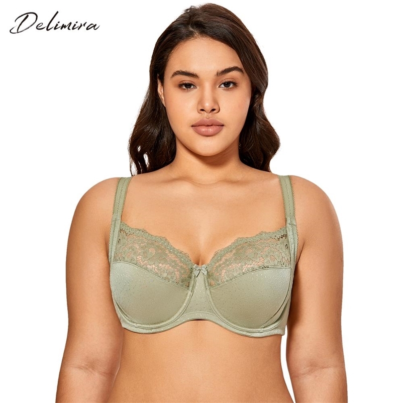Delimira Women's Full Coverage Non Padded Underwire Support Plus Size Sheer Lace Minimizer Bra 211105, Black;white
Delimira Women's Full Coverage Non Padded Underwire Support Plus Size Sheer Lace Minimizer Bra 211105, Black;white