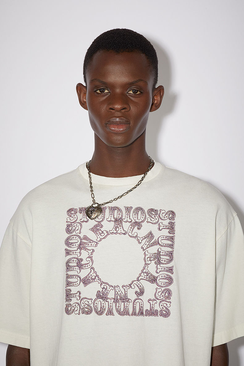 men and womens t shirts Acne studio Spring Summer Letter Print Round Neck Short Sleeve Cotton T-Shirt, White
men and womens t shirts Acne studio Spring Summer Letter Print Round Neck Short Sleeve Cotton T-Shirt, White