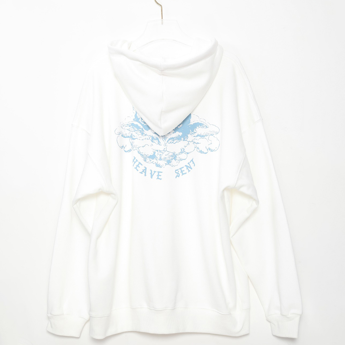 Vintage White Angel Print Hoodie Women Autumn White Cotton Long Sleeve Zipper Tops Female Casual Chic Streetwear Hoodied 201212