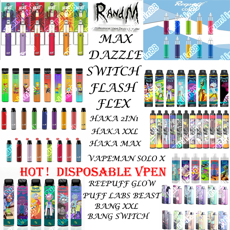 Authentic RandM Dazzle Pro Max Pro1700 2000 2400 2600 3600 Puffs R and M Switch Ezzy Mini 2 IN 1 Rick Plus XXL puff plus Disposable Vape
Authentic RandM Dazzle Pro Max Pro1700 2000 2400 2600 3600 Puffs R and M Switch Ezzy Mini 2 IN 1 Rick Plus XXL puff plus Disposable Vape