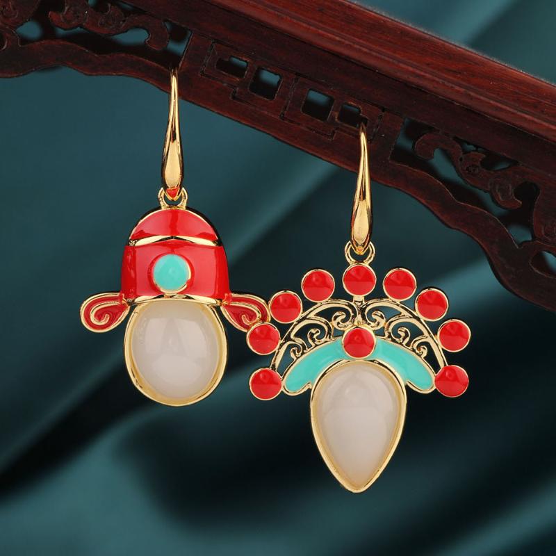 Dangle & Chandelier Trend Ethnic Chinese Style Wedding Red Drop Earring,delicate Earrings,vintage Original Earrings For Women 's Jewelry, Silver
Dangle & Chandelier Trend Ethnic Chinese Style Wedding Red Drop Earring,delicate Earrings,vintage Original Earrings For Women 's Jewelry, Silver