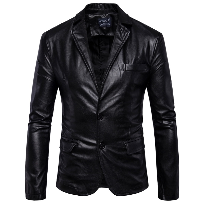 Mens Leather Jackets 2 Button Formal Dress Suits Fashion Man Blazers Black Brown Solid Motorcycle Coat Suede Jacket Male 220121
Mens Leather Jackets 2 Button Formal Dress Suits Fashion Man Blazers Black Brown Solid Motorcycle Coat Suede Jacket Male 220121