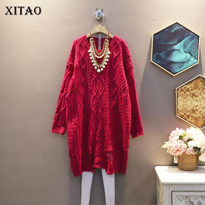 Casual Dresses XITAO Solid Color Pullover Knitting Dress Hole Hollow Out Hem Autumn And Winter Loose Women Long Sleeve All-match ZY2370, See picture zy2370
Casual Dresses XITAO Solid Color Pullover Knitting Dress Hole Hollow Out Hem Autumn And Winter Loose Women Long Sleeve All-match ZY2370, See picture zy2370