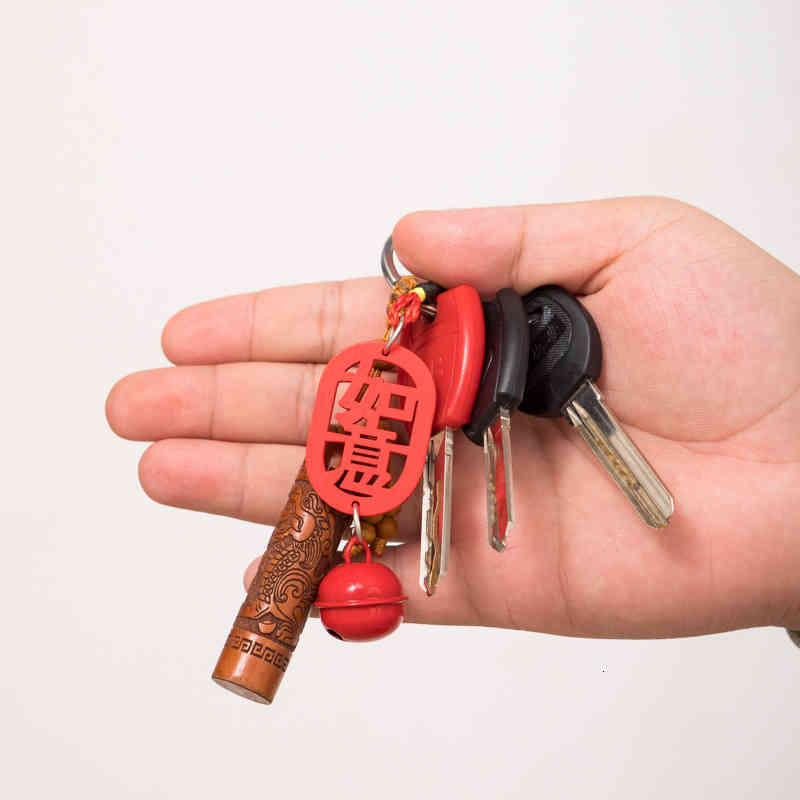 Key Rings Happy Year Chinese Knot Pendant Fu Word Festive Style Chain Bag Small Gift