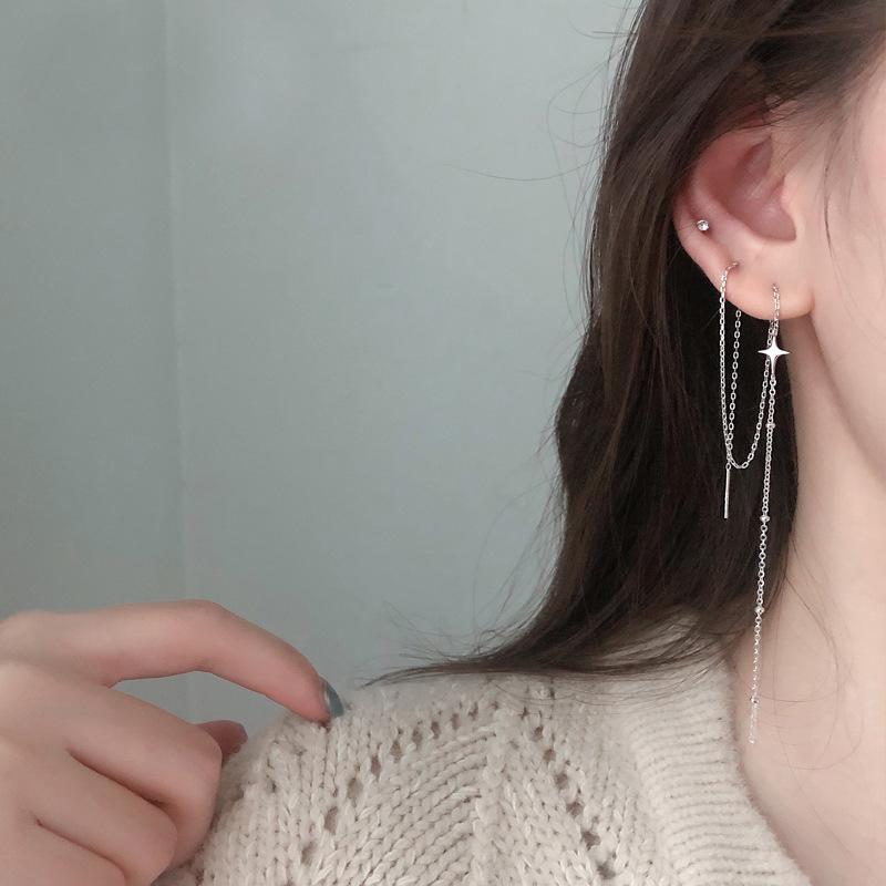 Dangle & Chandelier Long Designer Style Silver Cross Star Drop Earring 925 Four Temperament Lassel For Girl Women Gift
Dangle & Chandelier Long Designer Style Silver Cross Star Drop Earring 925 Four Temperament Lassel For Girl Women Gift
