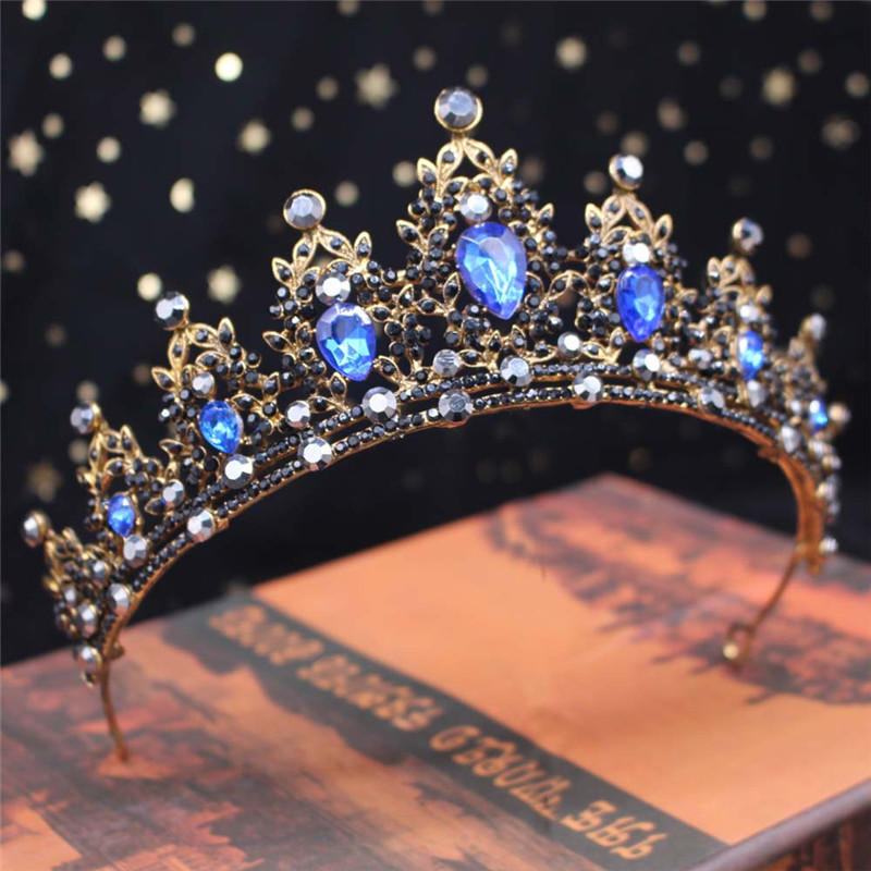 Vintage Baroque Tiaras and Crowns Blue Crystal Headbands Prom Pageant Wedding Hair Jewelry Queen Head Accessories
Vintage Baroque Tiaras and Crowns Blue Crystal Headbands Prom Pageant Wedding Hair Jewelry Queen Head Accessories