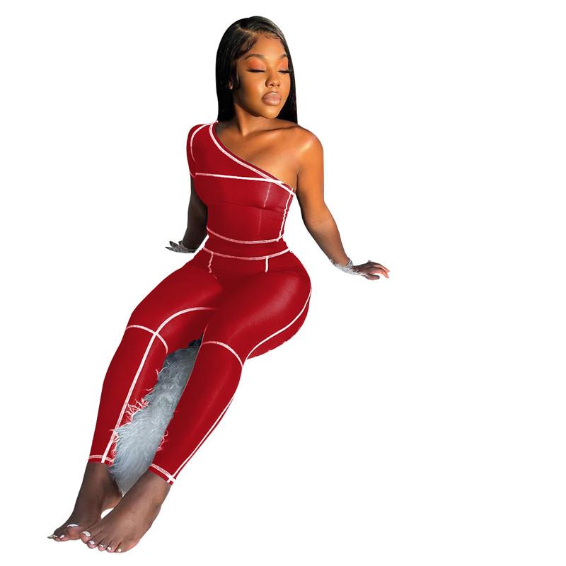 Women's Two Piece Pants Wholesale Items Bulk Lots Summer Sportswear Set Pant Sets Fashion Solid Pantsuits Sexy T-shirt Outfits Clothing M684