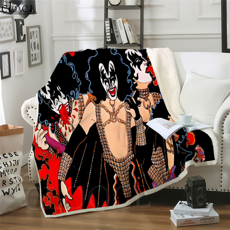 CLOOCL Metal Rock Kiss Band 3D Print Hip-hop Style Air Conditioning Blanket Sofa Teens Bedding Throw Blankets Plush Quilt
CLOOCL Metal Rock Kiss Band 3D Print Hip-hop Style Air Conditioning Blanket Sofa Teens Bedding Throw Blankets Plush Quilt
