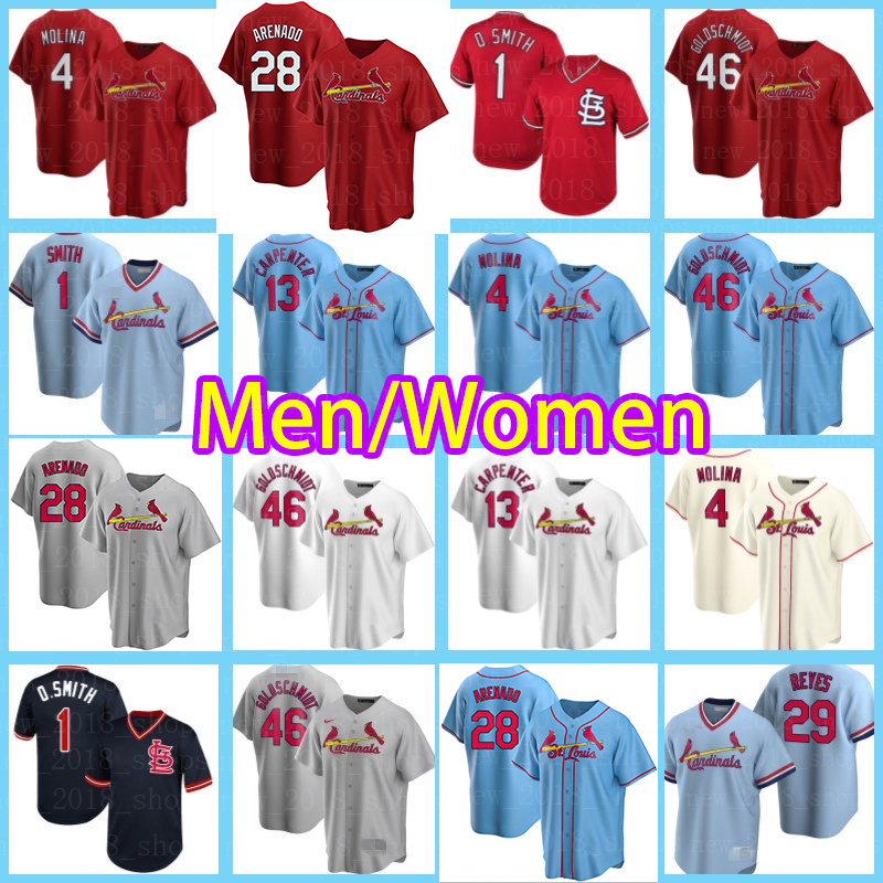 St. Louis Cardinals 28 Nolan Arenado Paul Goldschmidt Baseball Yadier Molina Ozzie Smith Tyler Neill Dexter Fowler Women DeJong Men, Blue;black
St. Louis Cardinals 28 Nolan Arenado Paul Goldschmidt Baseball Yadier Molina Ozzie Smith Tyler Neill Dexter Fowler Women DeJong Men, Blue;black