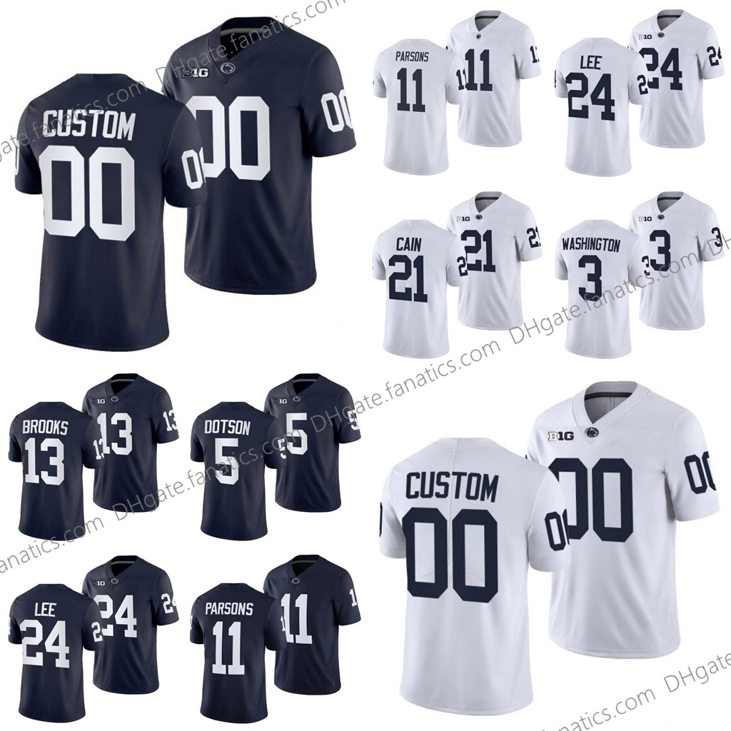 Penn Custom 2021-22 College Football State Joe Paterno Sean Clifford KJ Hamler Micah Parsons Lamont Wade Saquon Barkley Nick Scott Marcus Al, Black;red
Penn Custom 2021-22 College Football State Joe Paterno Sean Clifford KJ Hamler Micah Parsons Lamont Wade Saquon Barkley Nick Scott Marcus Al, Black;red