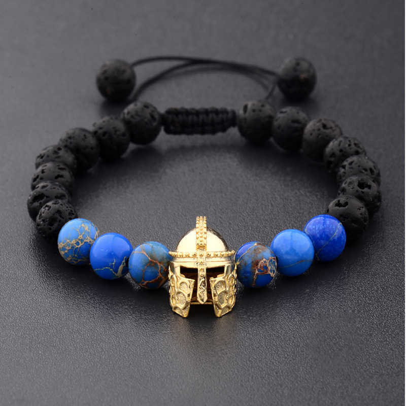 Weihang Hand String Agate Volcanic Stone Beads Spartan Warrior Helmet Rope Yoga Energy Bracelet, Golden;silver
Weihang Hand String Agate Volcanic Stone Beads Spartan Warrior Helmet Rope Yoga Energy Bracelet, Golden;silver